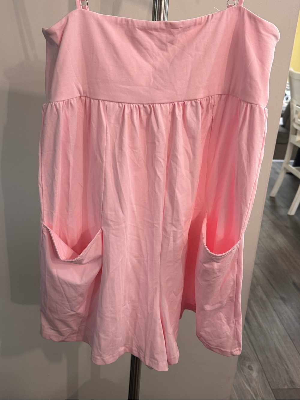 Amazon Light Pink Casual Spaghetti Strap Romper
